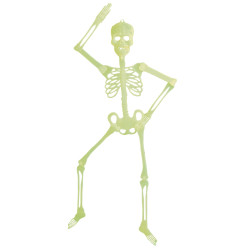 Kostlivec svítící ve tmě dekorace 92 cm